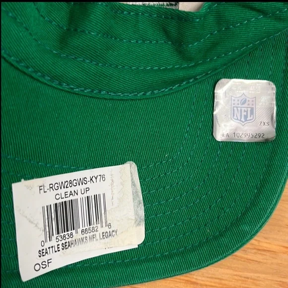 Seattle Seahawks 47 Brand NEW Steve Largent signed NFL green hat cap - Picture 3 of 3